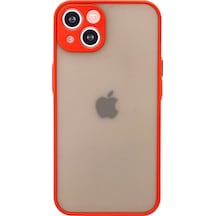 Apple Uyumlu iPhone 14 Kılıf Montreal Silikon Kapak Kırmızı\