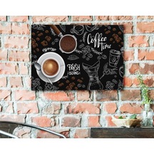 Bk Home Coffee Tasarımlı Kanvas Tablo 50x70cm-40