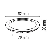 Forlife Yuvarlak Slim Kasa Led Panel Armatür Saten 3w G.ış...