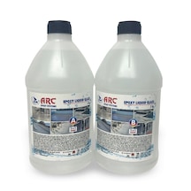 Epoksi Lıquıd Glass Sıvı Cam -parlak Şeffaf Su Yalıtım 4 Kg Kıt