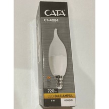 Cata Ct-4084 8w 3200k Günışığı E14 Duylu Led Kıvrık Buji Ampul 4 Adet