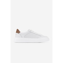 Valmenti Erkek Hakiki Deri Beyaz Sneakers & Spor Ayakkabı 1149 Style-9 Erk Ayk Y26 Beyaz/taba