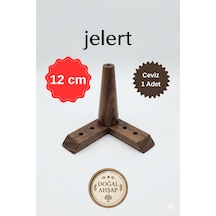 Masif Gürgen Ahşap 12 Cm Koyu Ceviz-tekli, Mobilya Yükseltme Ayağı, Robot Süpürge Uyumlu, 1. Sınıf Gürgen Ağacı, Kanepe Berjer Koltuk Tv Ünitesi Yükseltici Ayak Tekli Kahverengi