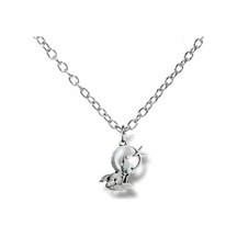 Uluyan Kurt Ve Ay Yıldız Figürlü Kolye Gümüş Renk Unisex Metal Takı Çok renkli