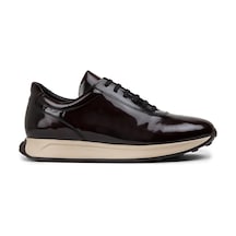 Deery Hakiki Deri Bordo Erkek Sneaker Ayakkabı - 01983Mbrde01 Bordo