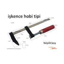 İşkence Aleti Hobi İşkence Büyük Boy Sıkma Aparatı Çerçeve Ahşap
