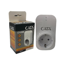 Cata CT-9186 4000W 918 Joule Tekli Akım Korumalı Priz Beyaz