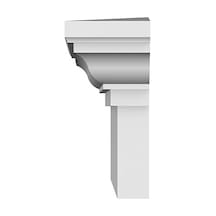 Ekena Millwork Crh06 X 24 24 X 27 Alt 1/2 İnç Genişlik Oben Geleneksel Kreuzkopfbohrer, Crh06x37
