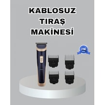 Çelik Bıçaklı Unisex Şarjlı Tıraş Makinesi Sessiz Motor, Kablosuz Ve Ayarlanabilir
