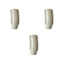 Omeyva Renkli Sert Mika Plastik Kristal Bardak - Gümüş Gri - 6 Oz / 180 Cc - 75 Adet