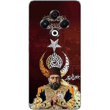 Tecno Spark 30 Uyumlu Abdülhamid Han Baskılı Silikon Kılıf Renkli
