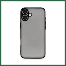 Bezos İphone 16 Uyumlu Kılıf Montreal Silikon Kapak - Siyah Bzs01