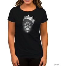 The Notorious Biggie Siyah Kadın Tişört