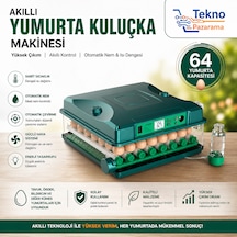 64 Yumurta Tam Otomatik Kuluçka Makinesi Dijital Isı Nem Kontrollü Otomatik Çevirme Sistemli