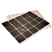 40 Adet Kare 25x25 Mobilya Keçesi Sandalye Koltuk Ayak Altı Keçe