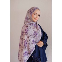 Mimiyum Sakura Desen-soft Şal Mor Çok Renkli