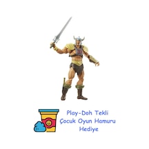 Masterverse New Eternia He-man Aksesuarlı Aksiyon Figürü, 17,78 Cm Motu Koleksiyon Hediyesi, 6 Yaş Ve Üzeri Hayranlar Için + Play-doh Oyun Hamuru