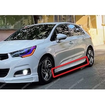 Citroen C4 Aero Yan Marşpiyel Seti Sağ-sol - Makyajlı 2011 Sonrası Uyumlu