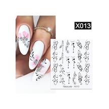 Su Transferli Nail Art Sticker X013 49831-13