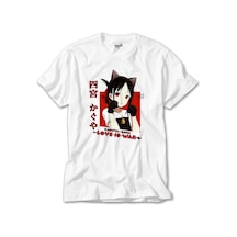 Kaguya Sama Kaguya Shinomiya Beyaz Tişört Beyaz