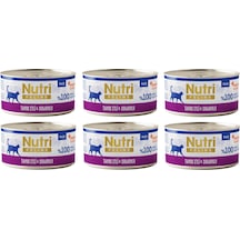 Nutri Feline Tavuk Etli Ve Somonlu Pate Tahılsız Yetişkin Kedi Konservesi 70 G X 6 Adet