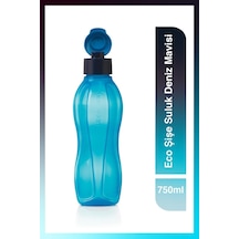 Tupperware Eco Şişe Suluk Kolay Kapak 750 Ml Deniz Mavisi Koyu Mavi