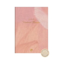 Le Color Keten Ciltli Süresiz Planlayıcı Pembe 17x24 Açık Gri