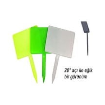 Açılı Saplamalı Etiket Büyük Boy - Yeşil