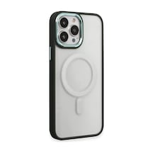 Newface Apple İphone 15 Pro Kılıf Room Magneticsafe Silikon - Köknar Yeşili