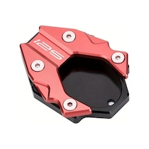 Xuweiwei Red Motorcycle Kickstand Pad Z125 2018-2024 Anti Sinking Soft Ground Side Stand Foot Extension Plate Support