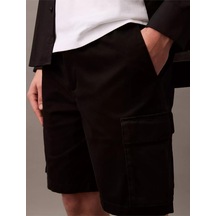 Calvin Klein Ck Lv04rb618g Straıght Comfort Cotton 9" Cargo Erkek Şort-14801 Siyah
