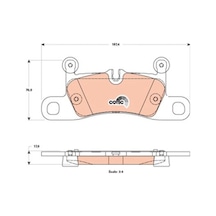 Trw Gdb1875 Arka Balata Vw Touareg 3.6 V6 Fsı-3.0 V6 Tsı 4.2 10 Cayenne 3.0d 4.8 10 14 911 3.4 11 7p0698451-95835293900-95835293902