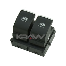 Mcar Cam Acma Anahtarı 2lı Krom Beyaz Isık Golf Vıı 13 20 Crafter 17 - Kraw An-420b