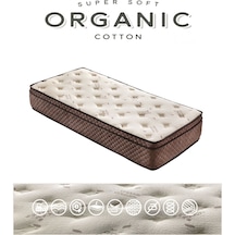 Babyhopeankara Heyner 120X180 Organic Cotton Pedli Ortopedik Yaylı Yatak 120*180