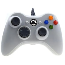 Xbox 360 İçin Beyaz Usb Kablolu Gamepad / Windows 7/8/10 İçin İnce Kontrol Cihazı Steam Oyunu İçin Microsoft Pc Kontrol Cihazı Desteği