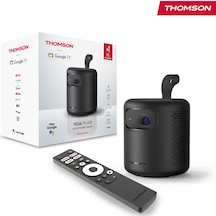Thomson Vega Fhd 4k Destekli 100" Dahili Bataryalı Taşınabilir Projeksiyon Cihazı Google Tv Sertifikalı 350 Ansı Lumen - Pg35b