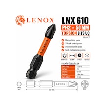 Lenox Lnx610 Ph2 50 Mm Manyetik Torsion Bits Uç 10 Adet