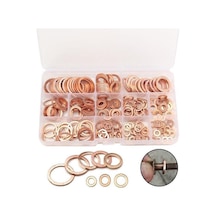Novahub Bakır Kırma Pul Conta Seti Düz Ringa Conta Çeşitleri Kiti 280pcs