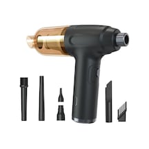 CBTxGlobal Araca Monte Ev Şarjlı Elektrikli Süpürge Klavye Kılıfı Toz Üfleyici Siyah