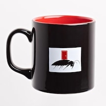 Kupa Dışı Siyah İçi Kırmızı Seramik - Ed. Ser.2 - Kafka/dönüşüm Siyah/kırmızı