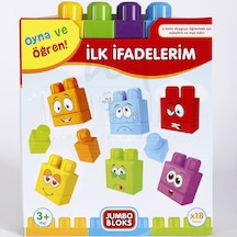 18 Parça Jumbo Bloks İlk Ifadelerim Puzzle Yapboz  Oyuncak Se