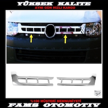 Vw T5 Transporter Krom Ön Panjur 2 Prç. 2010-2015 P. Çelik