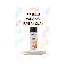Helper Ral 9005 Parlak Siyah Akrilik Sprey Boya 400 Ml