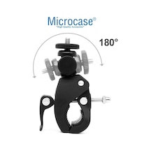 Microcase Aksiyon Kameralar İçin Klipsli Bisiklet Gidon Tutucu - Al2705 Siyah