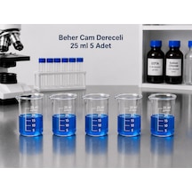 Beher Cam Dereceli 25 Ml 5 Adet