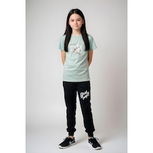 Fyk Kids Kız Çocuk Baskılı Start Up Alt-üst Pijama Takımı Mint Yeşili