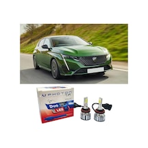 Peugeot 308 Uzun Far Ampulü H1 Duo Yeni Seri Beyaz 2021+