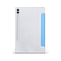 Galaxy Tab S9 Fe Plus/galaxy Tab S10 Plus Tablet İle Uyumlu Tablet Kılıfı Smart Cover Uyku Modlu Standlı Arkası Sert Şeffaf Kapak Mavi