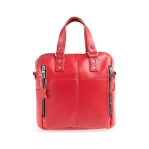 Derinss Leather Derinss Dkb0049 Hakiki Deri Kırmızı Kadın El Ve Omuz Çantası 001