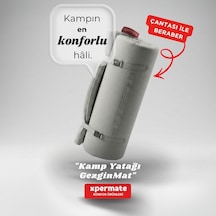 Xpermate Gezginmat Kamp Yatağı Çift Kişilik Taşıma Çantalı Kamp Matı 120 x 180 x 6 CM Antrasit